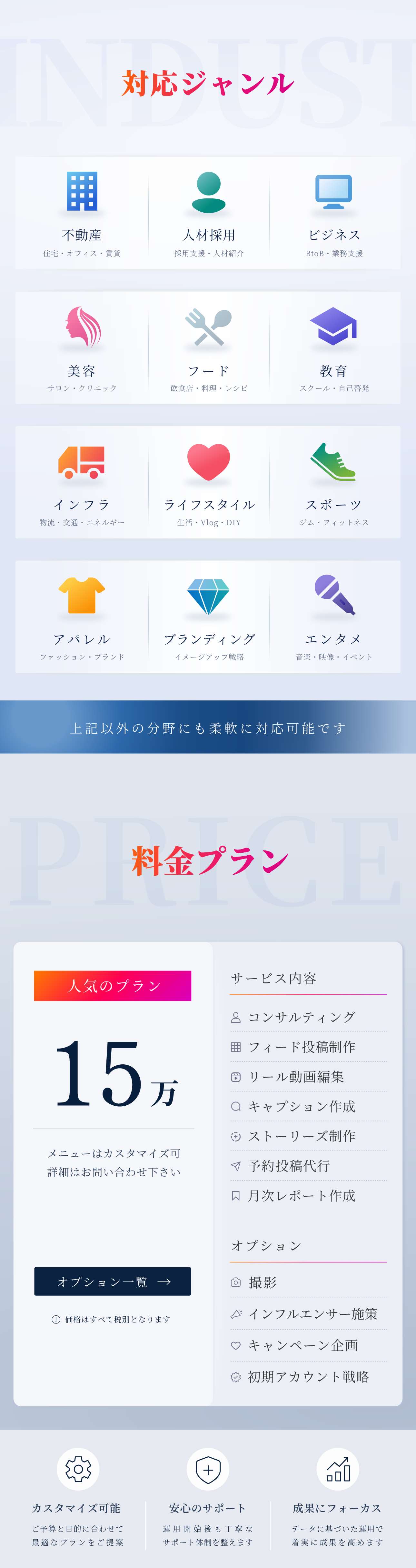 ジャンル・料金